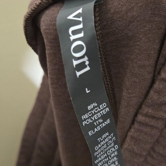 Vuori Performance Jogger Java Heather Dreamknit Super Soft Pockets Size L - Picture 10 of 10